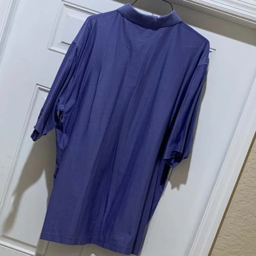 GOLF XXL Carnoustie Polo Shirt LAKE LAS VEGAS THE FALLS PURPLE COTTON VINTAGE - Picture 5 of 9